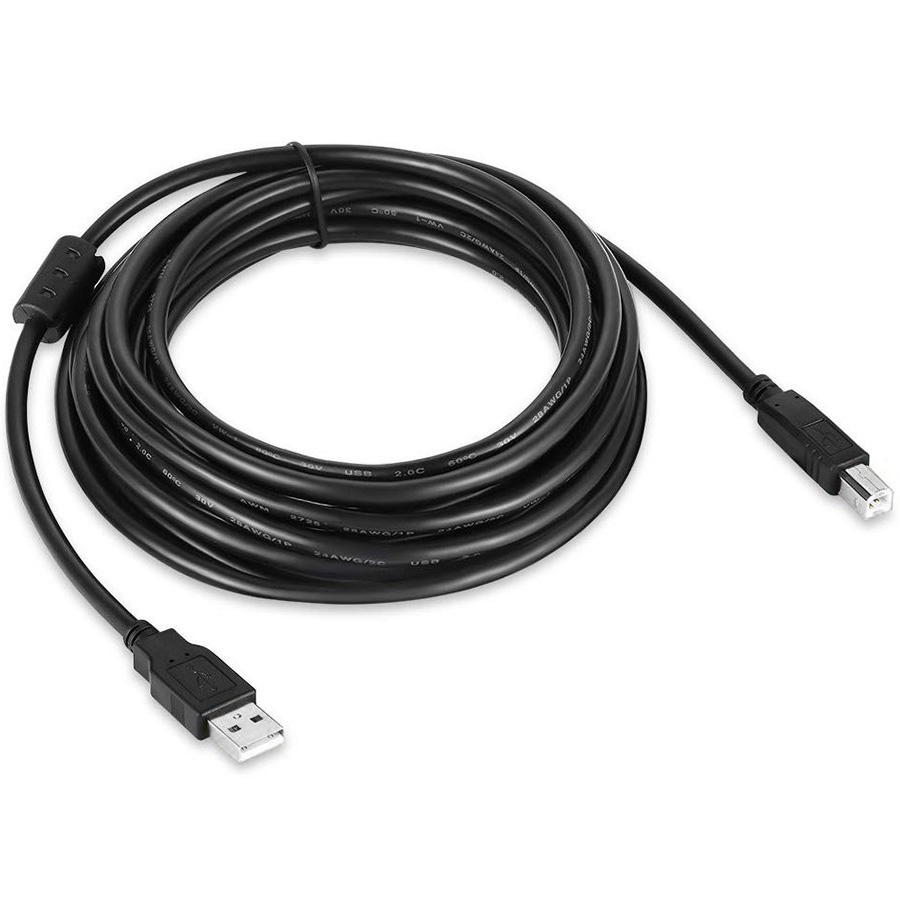 Кабель COLORWAY USB 2.0 AM to BM 3м Black (CW-CBUB073-BK)