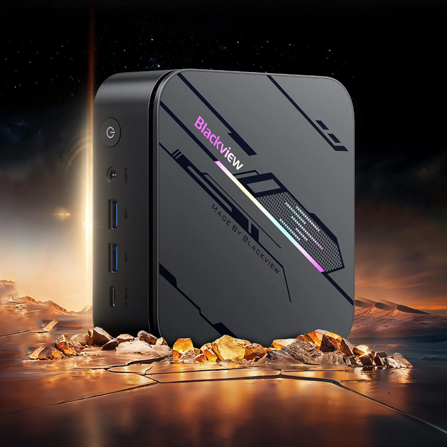 Неттоп BLACKVIEW MP100 Pro Gray (i5-12450H 2GHz/16GB/SSD 1TB/WF6E/BT/W11P)