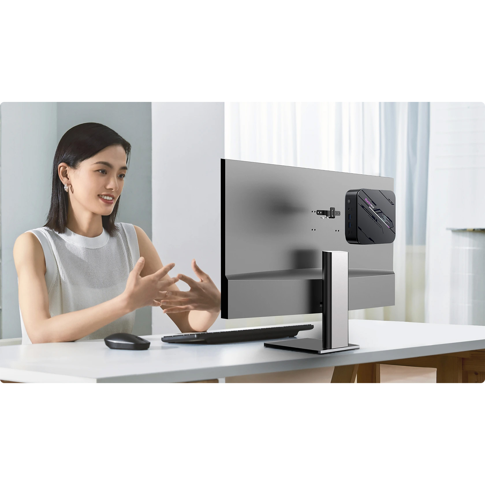 Неттоп BLACKVIEW MP100 Pro Gray (i9-12900HK 2.5GHz/16GB/SSD 1TB/WF6E/BT/W11P)