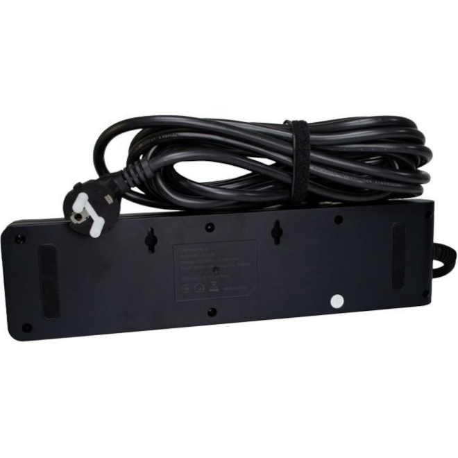 Мережевий фільтр PATRON SP-1655-USB Black, 5 розеток, 3xUSB, 5м