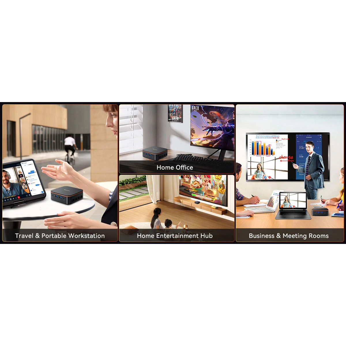 Неттоп BLACKVIEW MP20 Black (N150/16GB/SSD 512GB/WF6/BT/W11P)