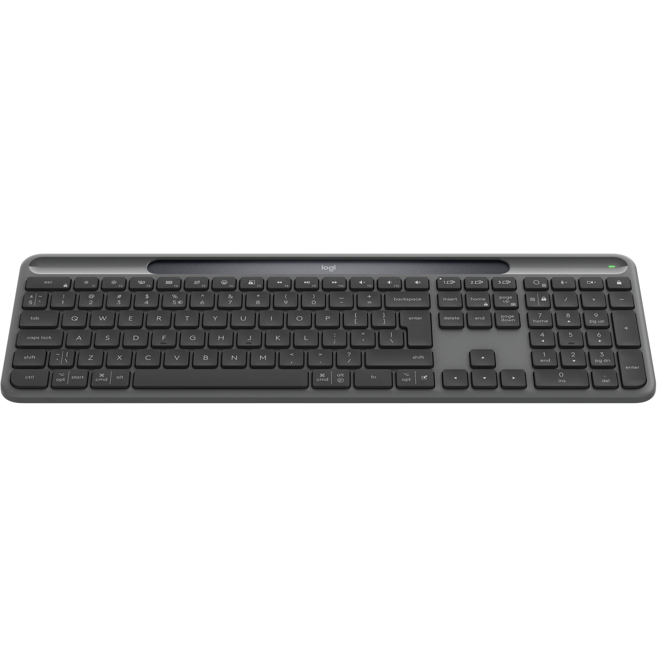 Клавіатура бездротова LOGITECH K980 Slim Solar+ Graphite (920-013764)