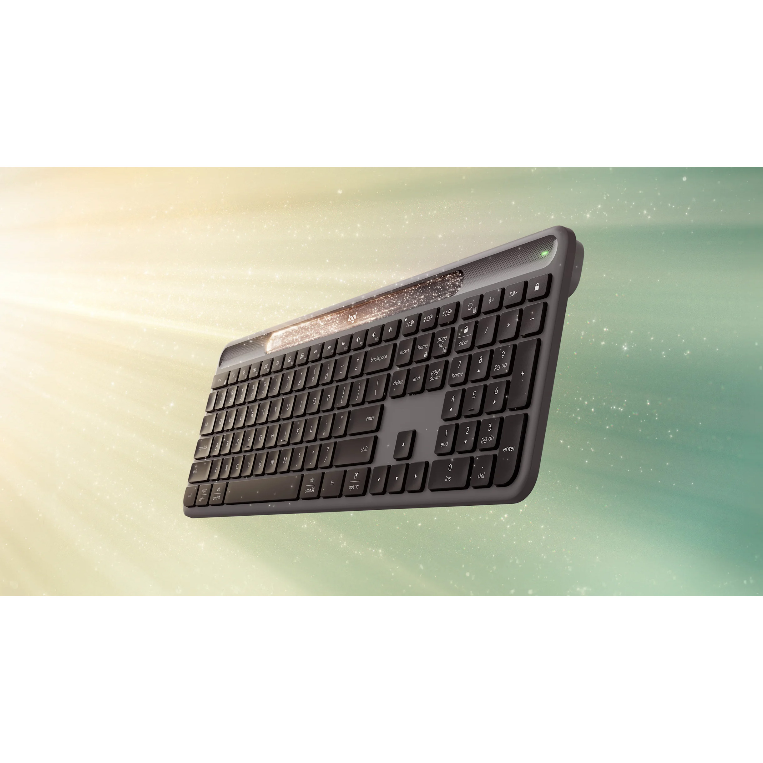 Клавіатура бездротова LOGITECH K980 Slim Solar+ Graphite (920-013764)
