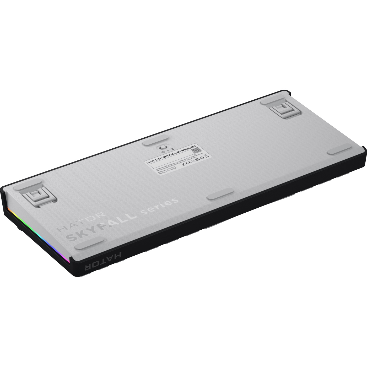 Клавіатура бездротова HATOR Skyfall 80 Aurum Lemon Switch UA Black/White (HTK3180UA)