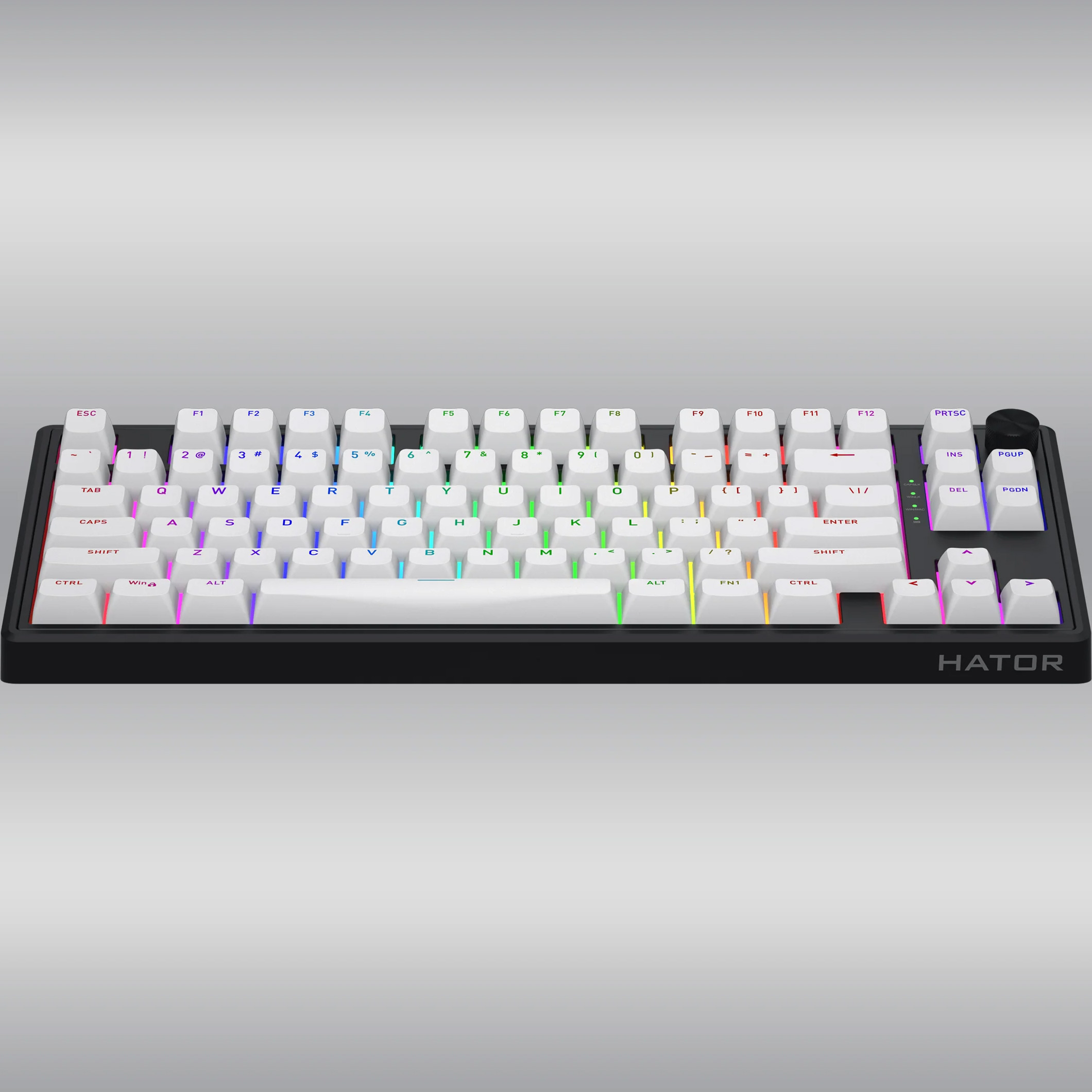 Клавиатура беспроводная HATOR Skyfall 80 Aurum Lemon Switch US Black/White (HTK3180)