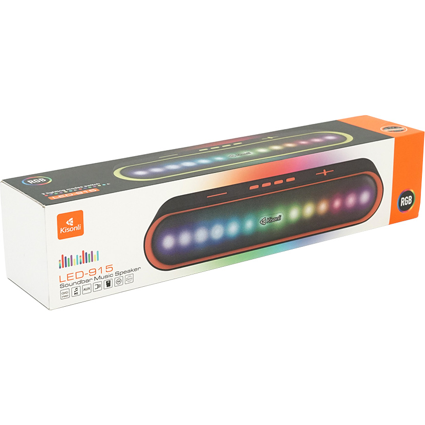 Портативная колонка KISONLI LED-915 Black