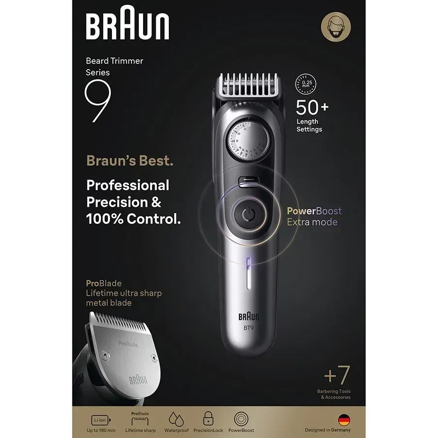 Триммер для бороды и усов BRAUN BT9520 (80789785)