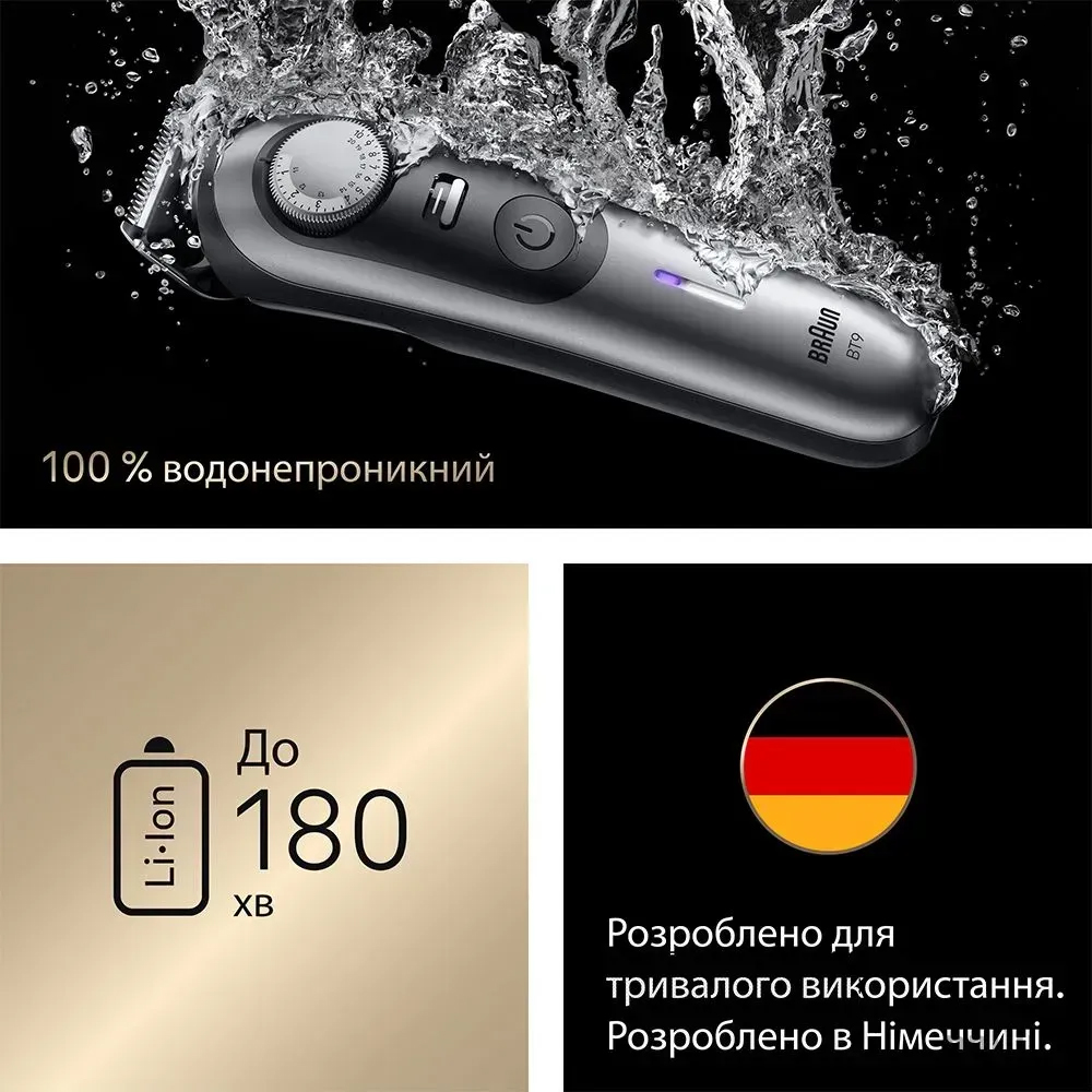 Триммер для бороды и усов BRAUN BT9520 (80789785)