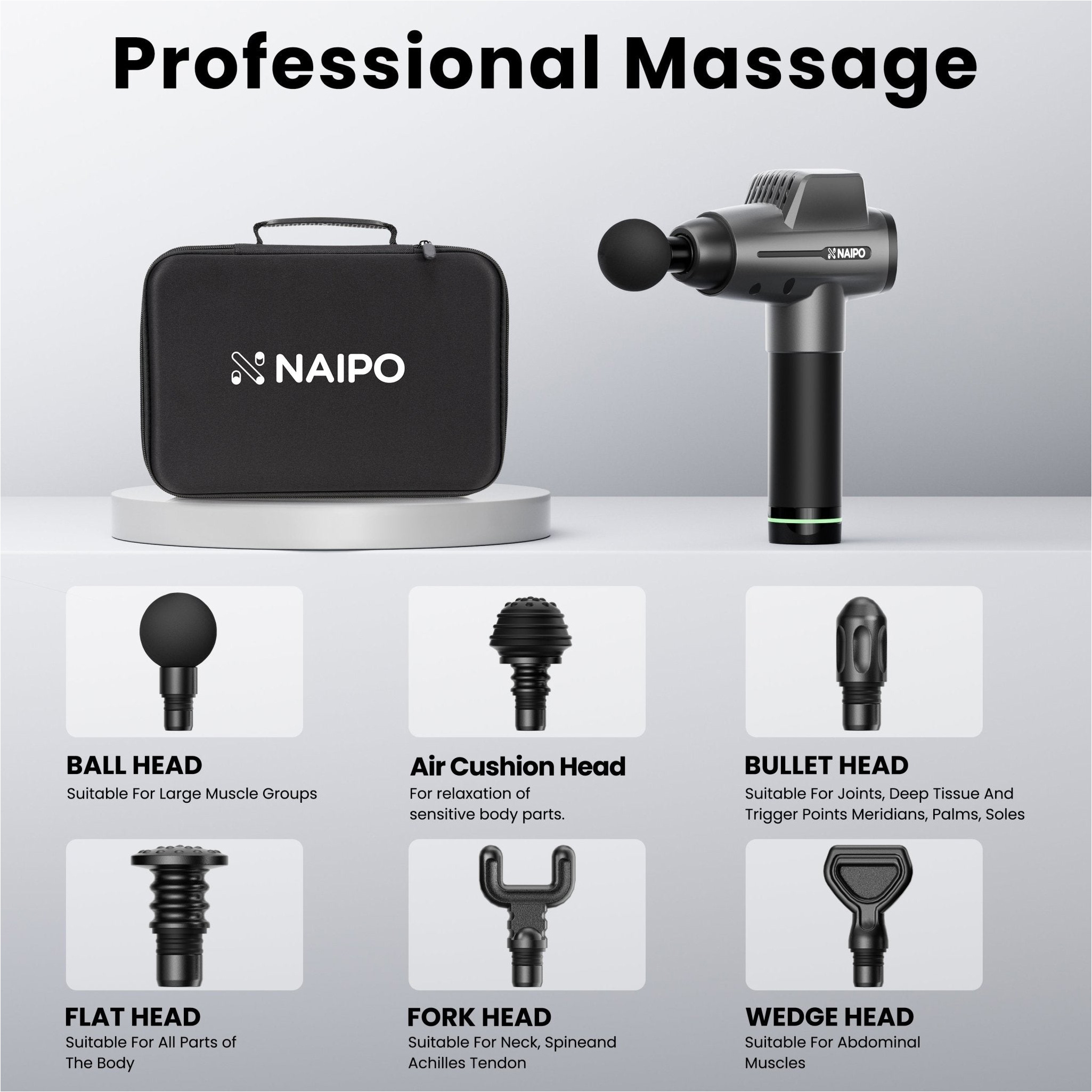Массажный пистолет NAIPO NPMGUN-006