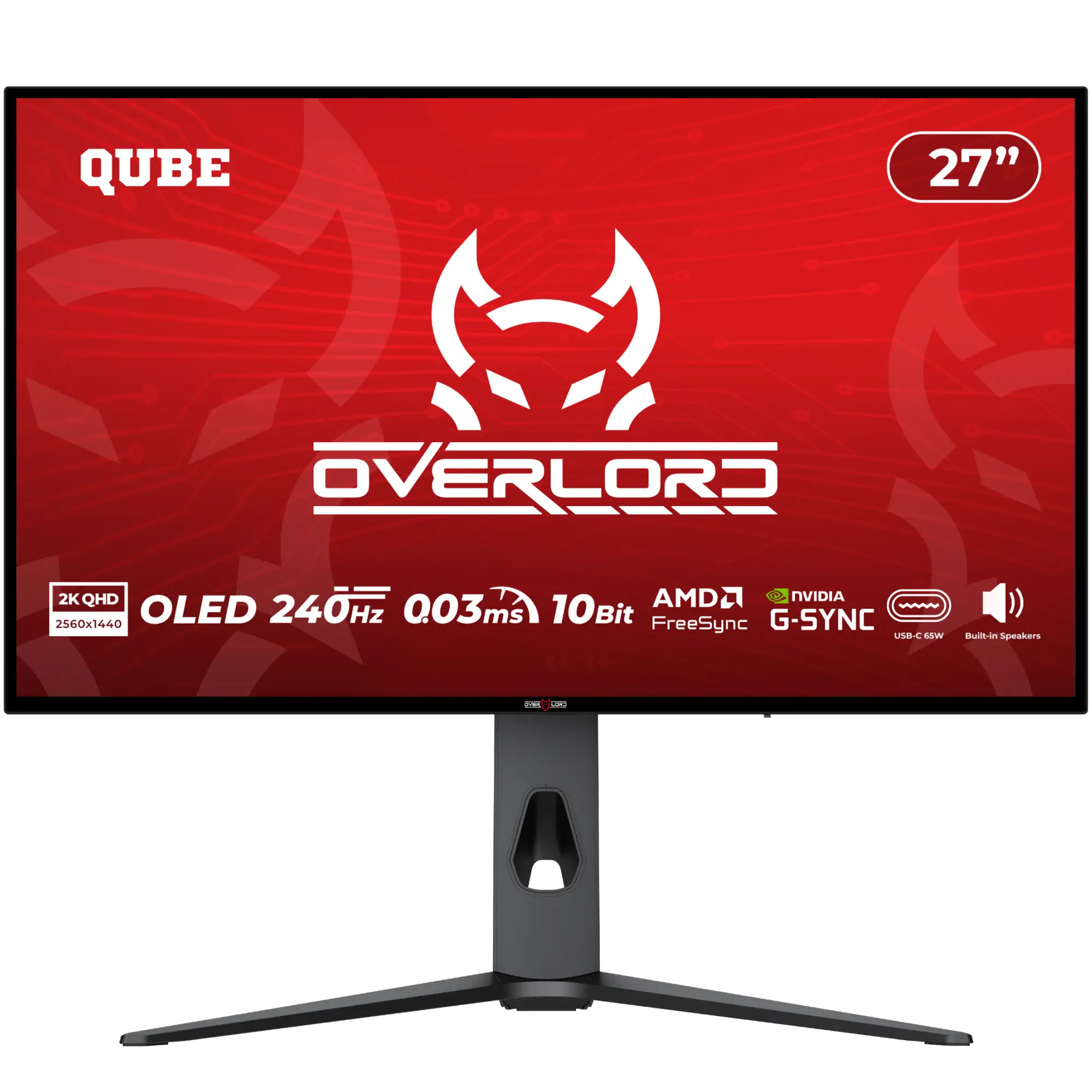 Монітор 27" QUBE Overlord OLED OG27Q240HC