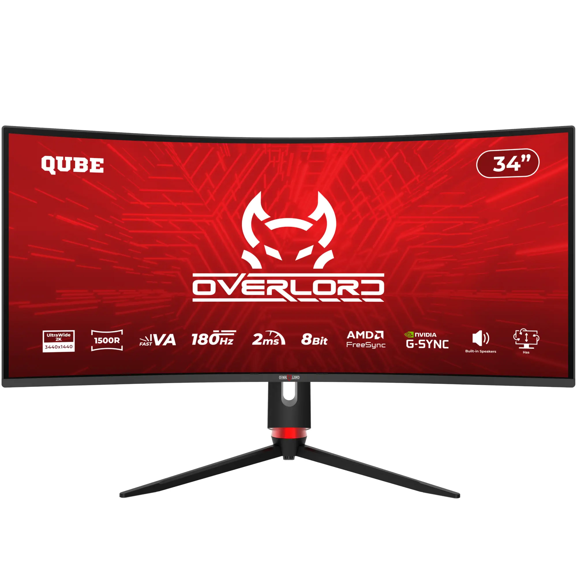 Монітор 34" QUBE Overlord C34UQ180H