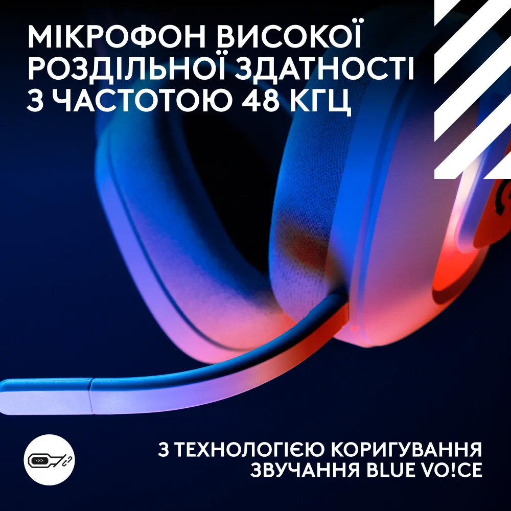 Навушники геймерскі LOGITECH G Astro A20 X White (939-002253)