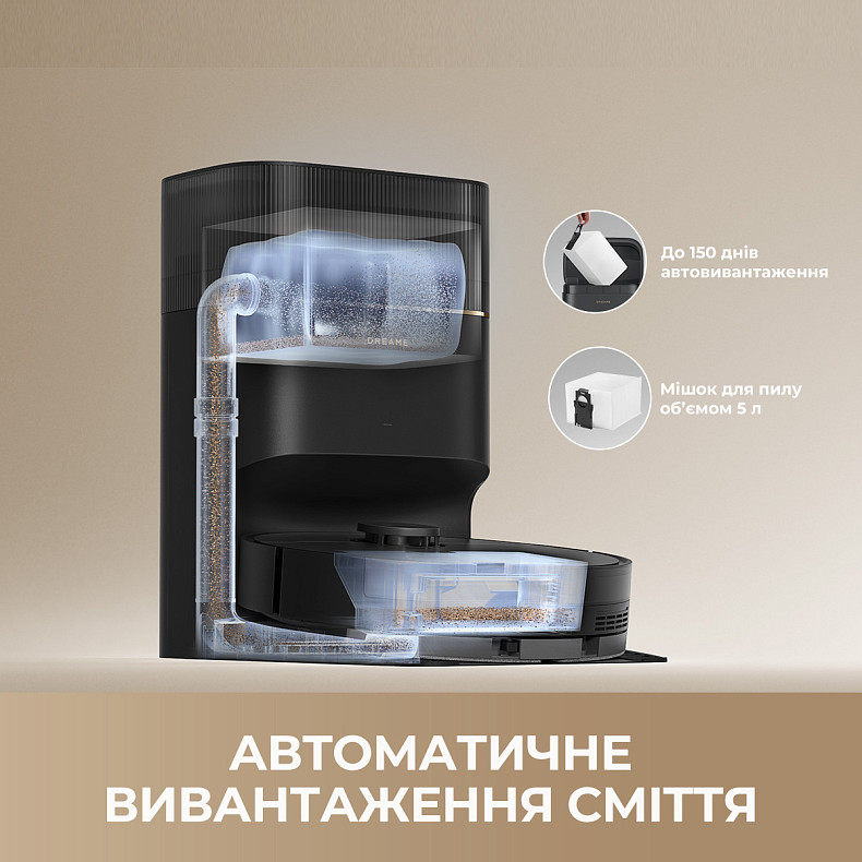 Робот-пилосос DREAME D20 Pro Plus Black (RLD43SD-BL)