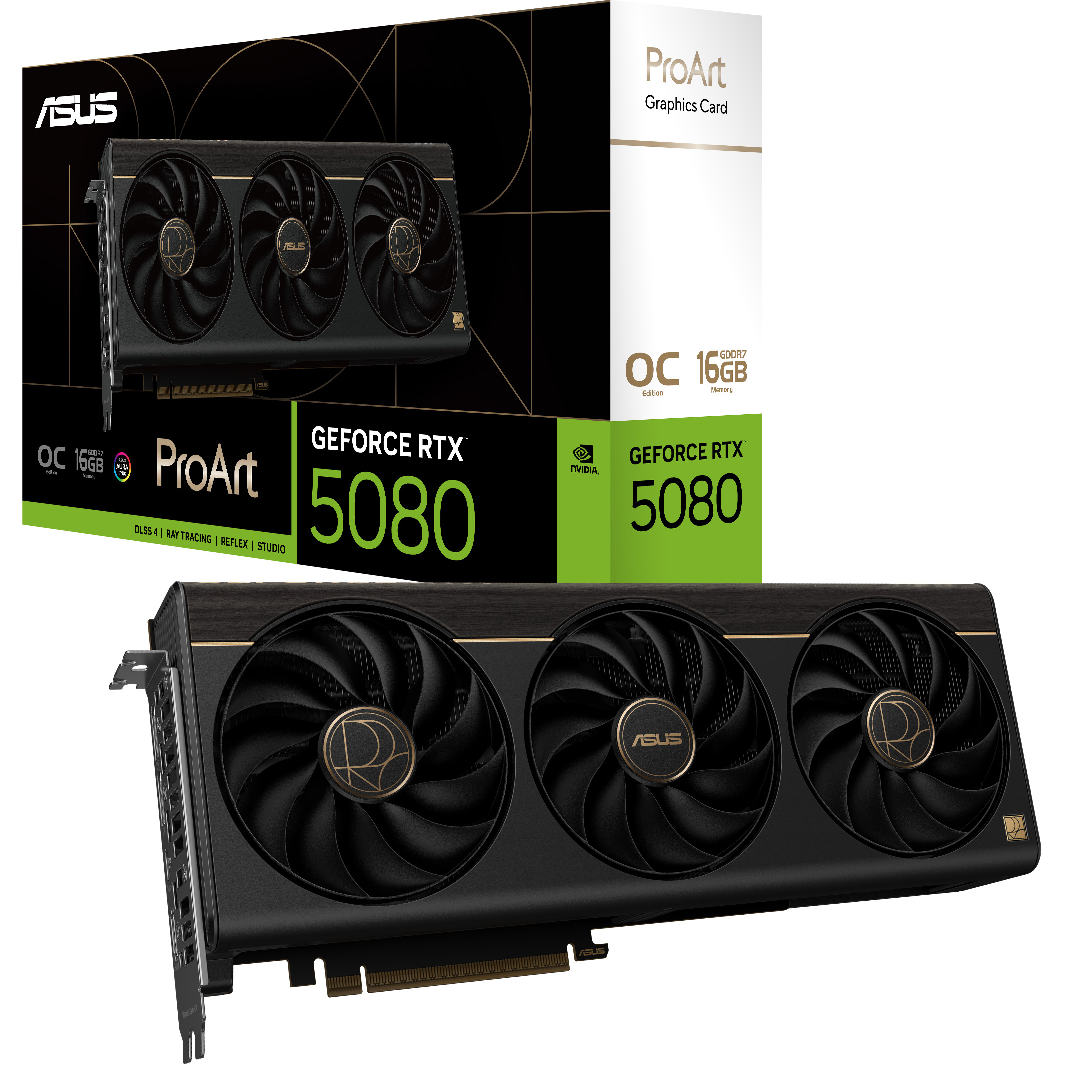 Відеокарта ASUS ProArt GeForce RTX 5080 16GB GDDR7 OC Edition (PROART-RTX5080-O16G)