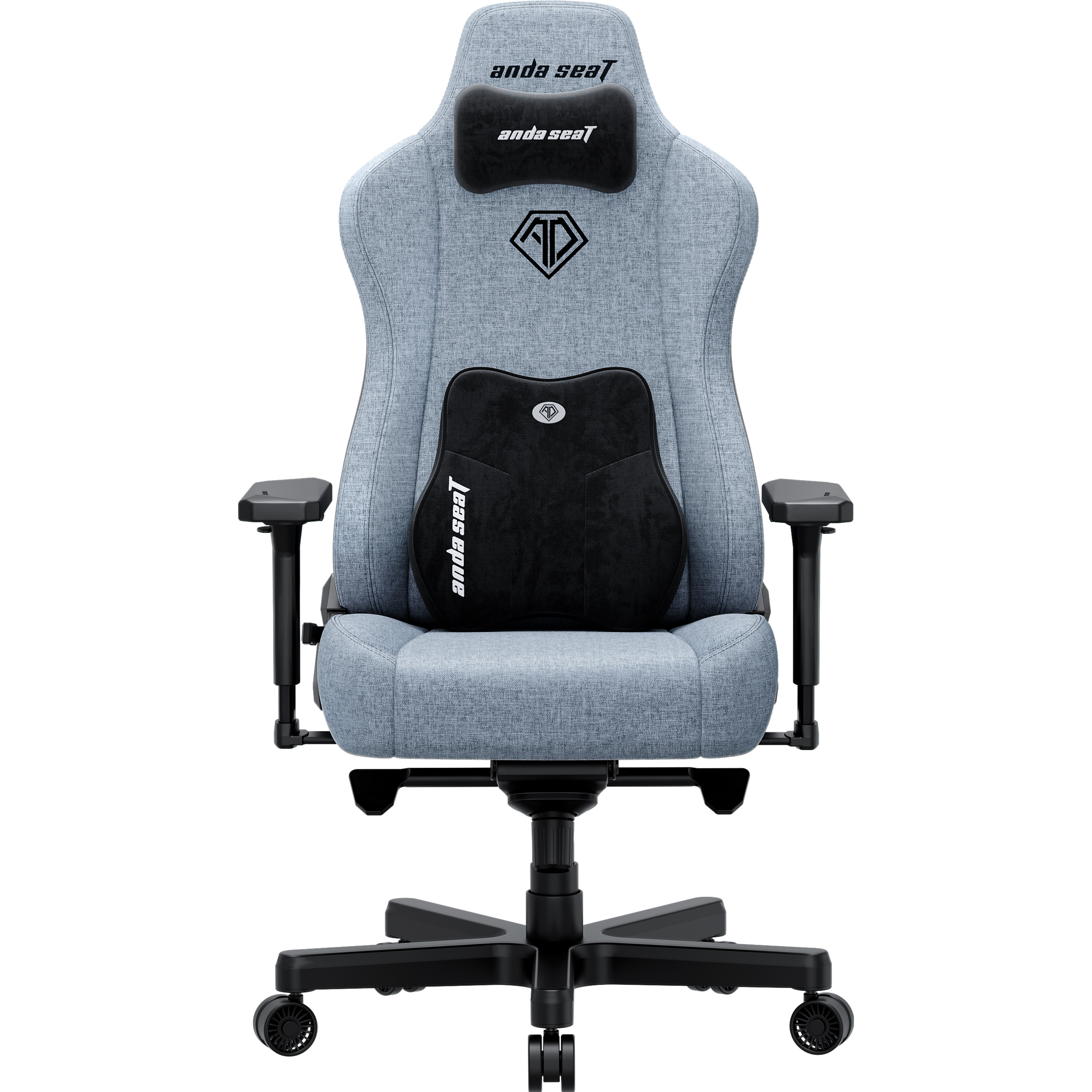 Крісло геймерське ANDA SEAT Kaiser 3E Fabric XL Gray Blue