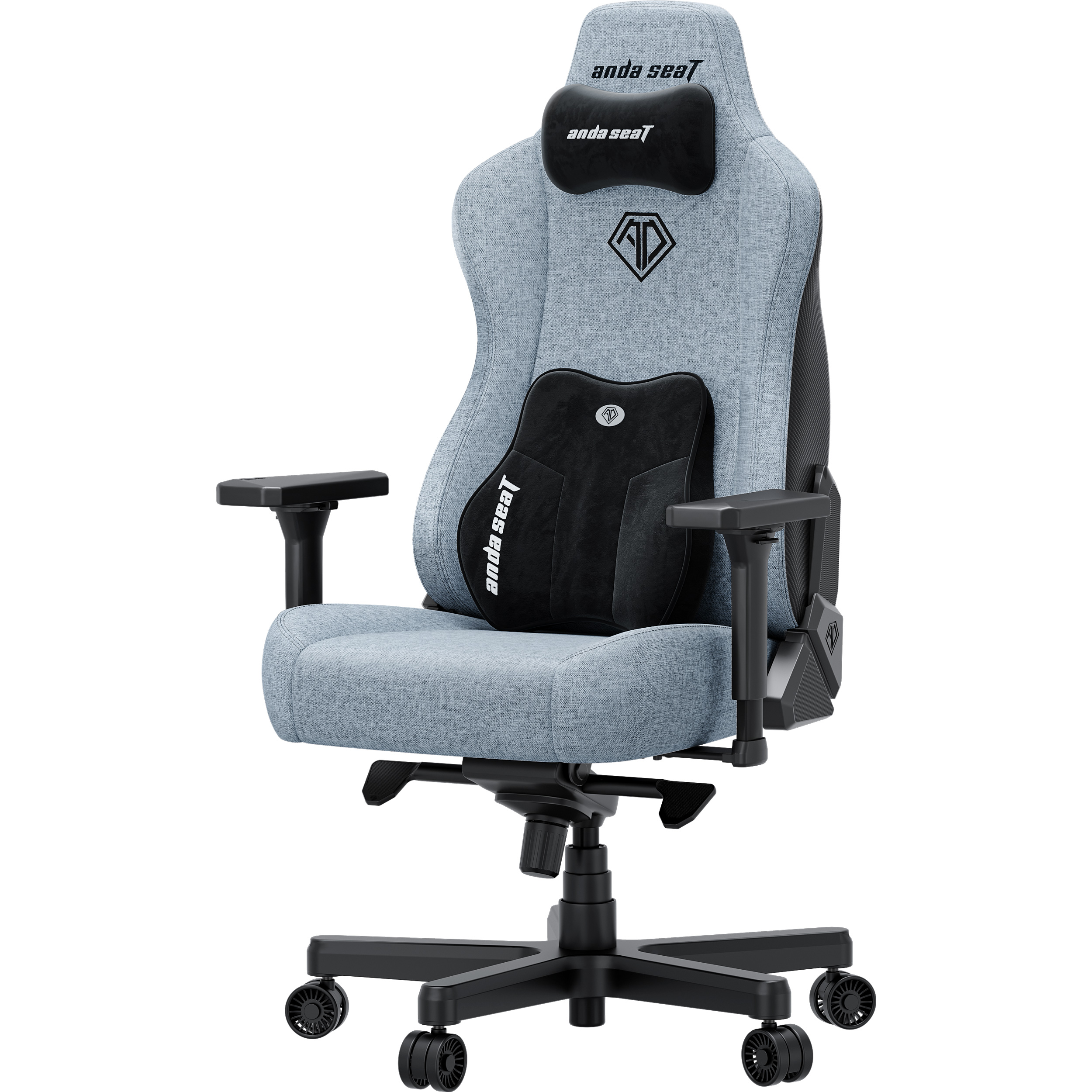 Крісло геймерське ANDA SEAT Kaiser 3E Fabric XL Gray Blue