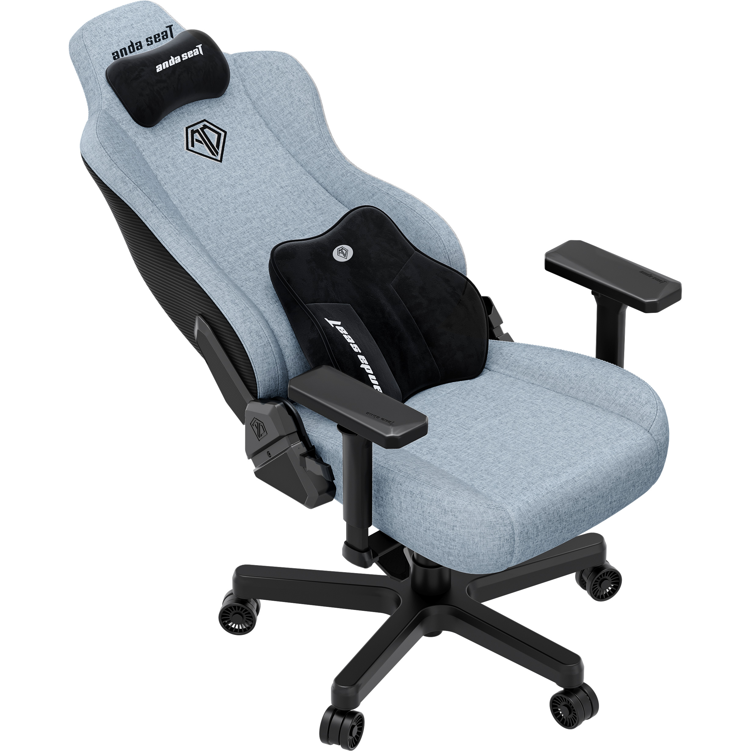 Крісло геймерське ANDA SEAT Kaiser 3E Fabric XL Gray Blue