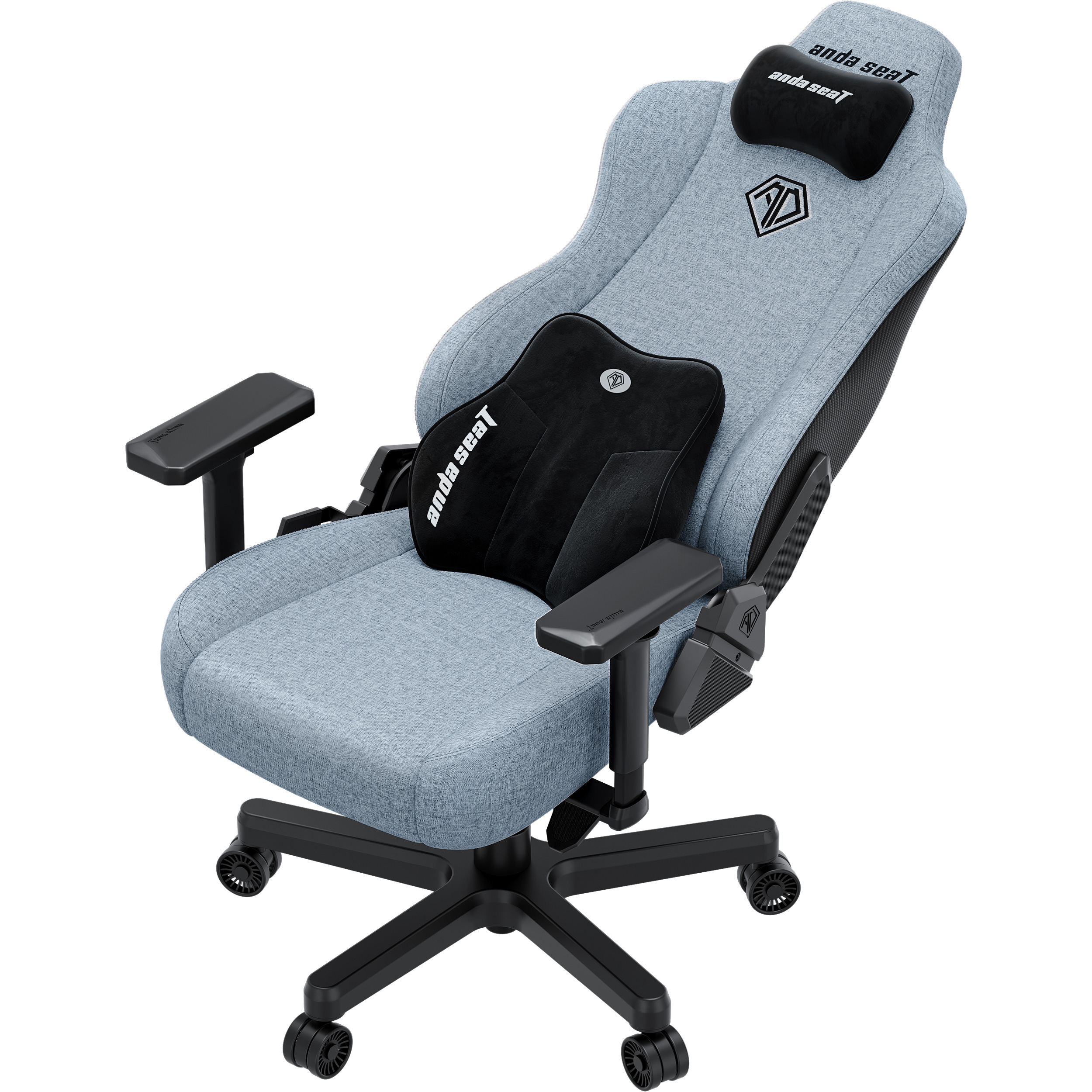 Крісло геймерське ANDA SEAT Kaiser 3E Fabric XL Gray Blue