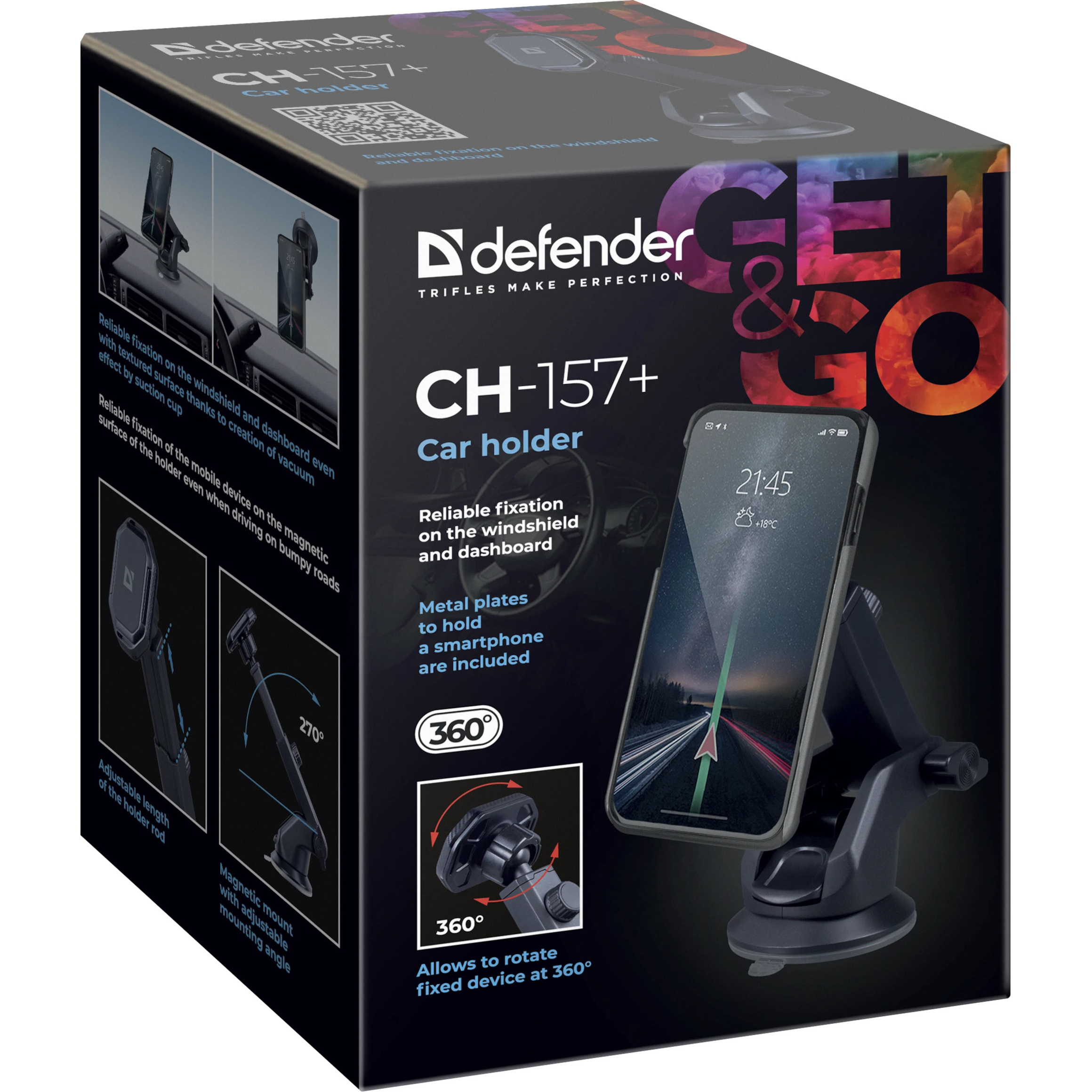 Автодержатель для смартфона DEFENDER CH-157+ (29157)