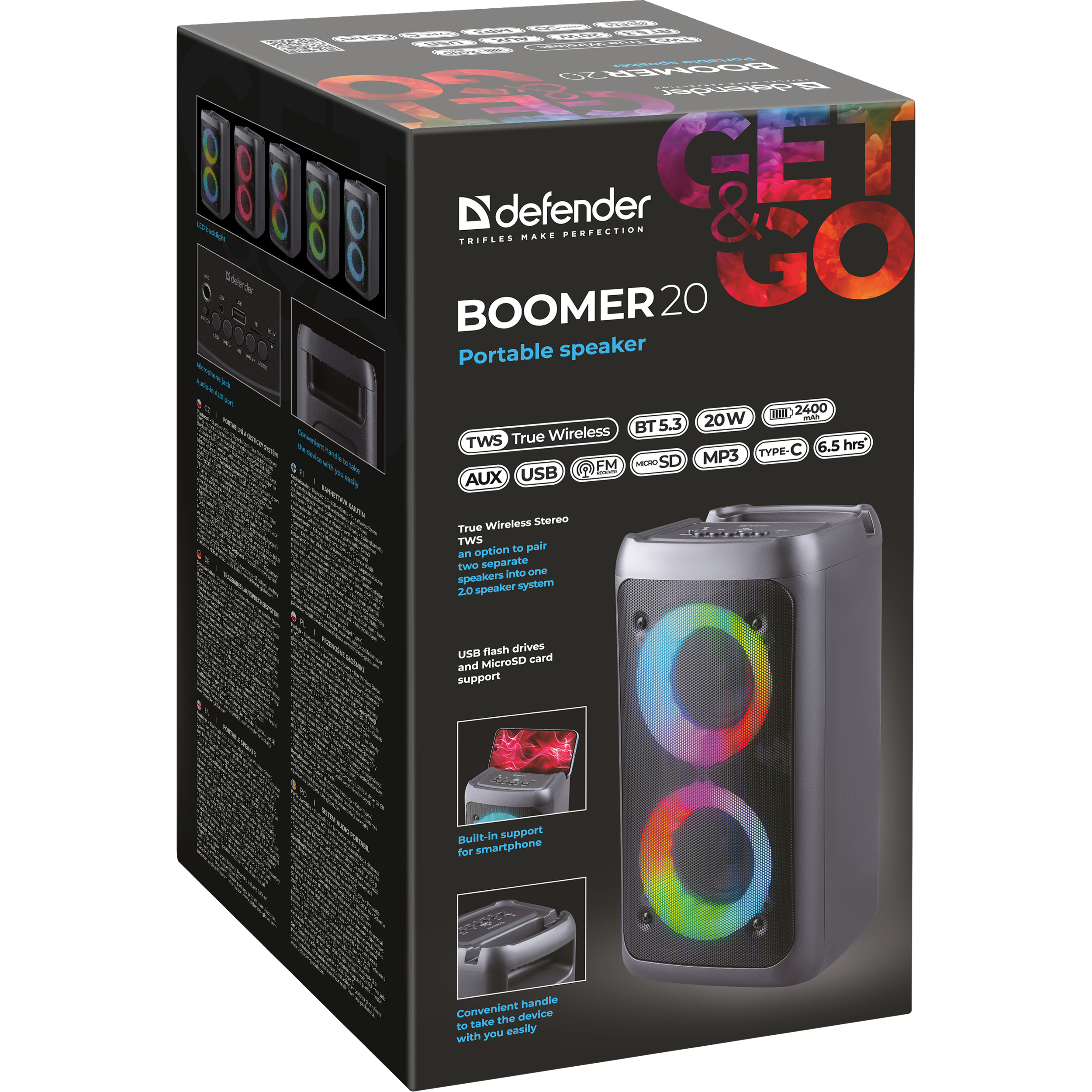 Акустическая система DEFENDER Boomer 20