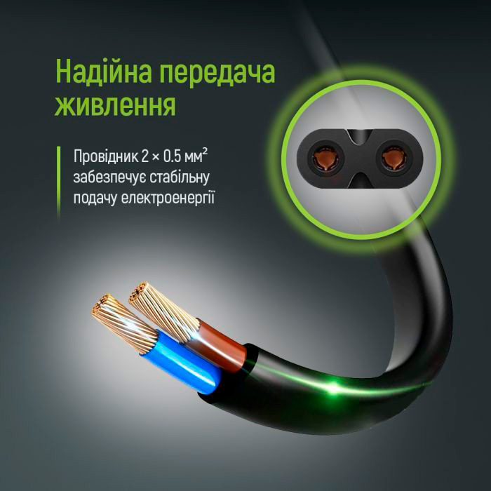 Кабель питания COLORWAY CEE7/16-C7 2м (CW-CBP085-BK)
