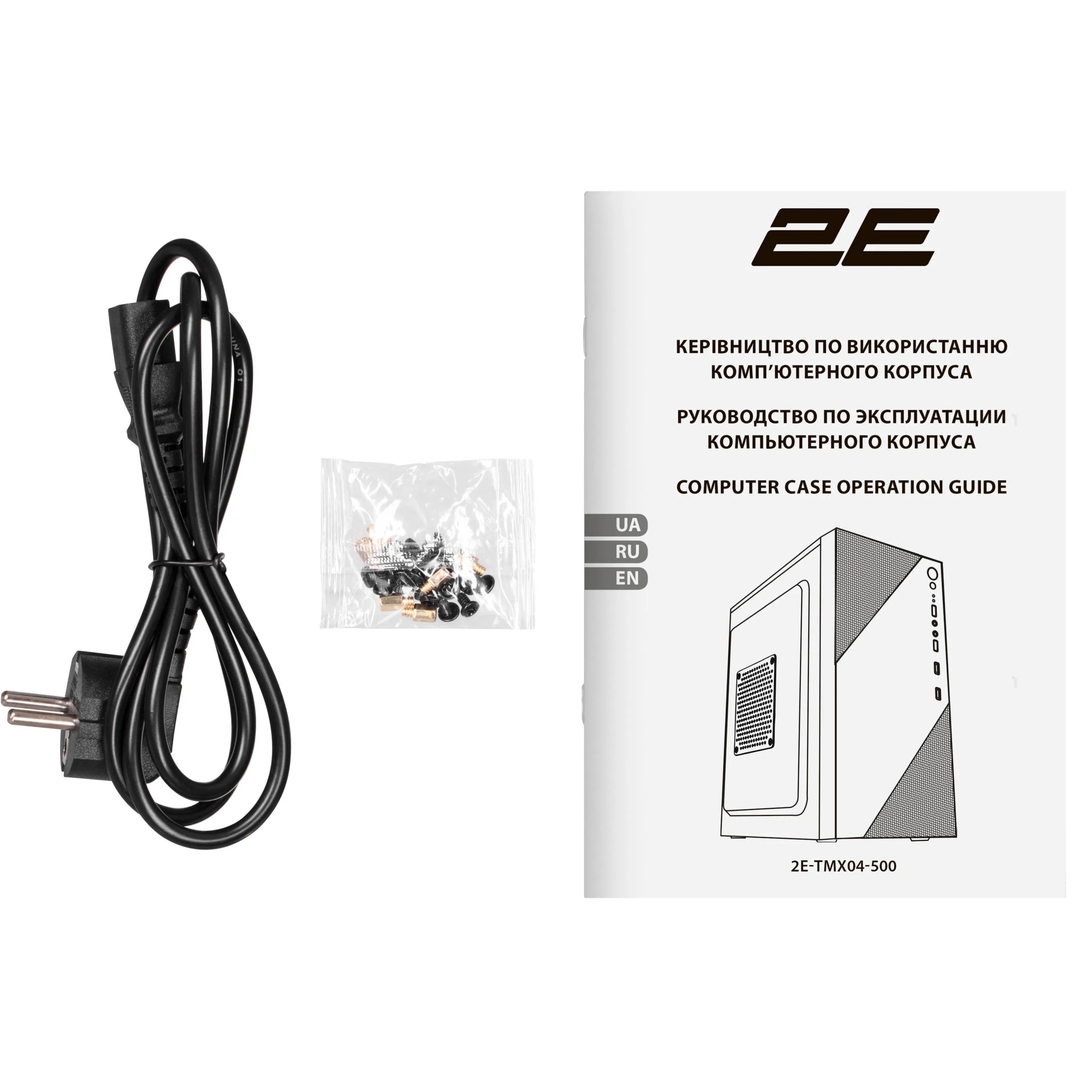 Корпус 2E TeamX TMX04-500 Black 500W (2E-TMX04-500)