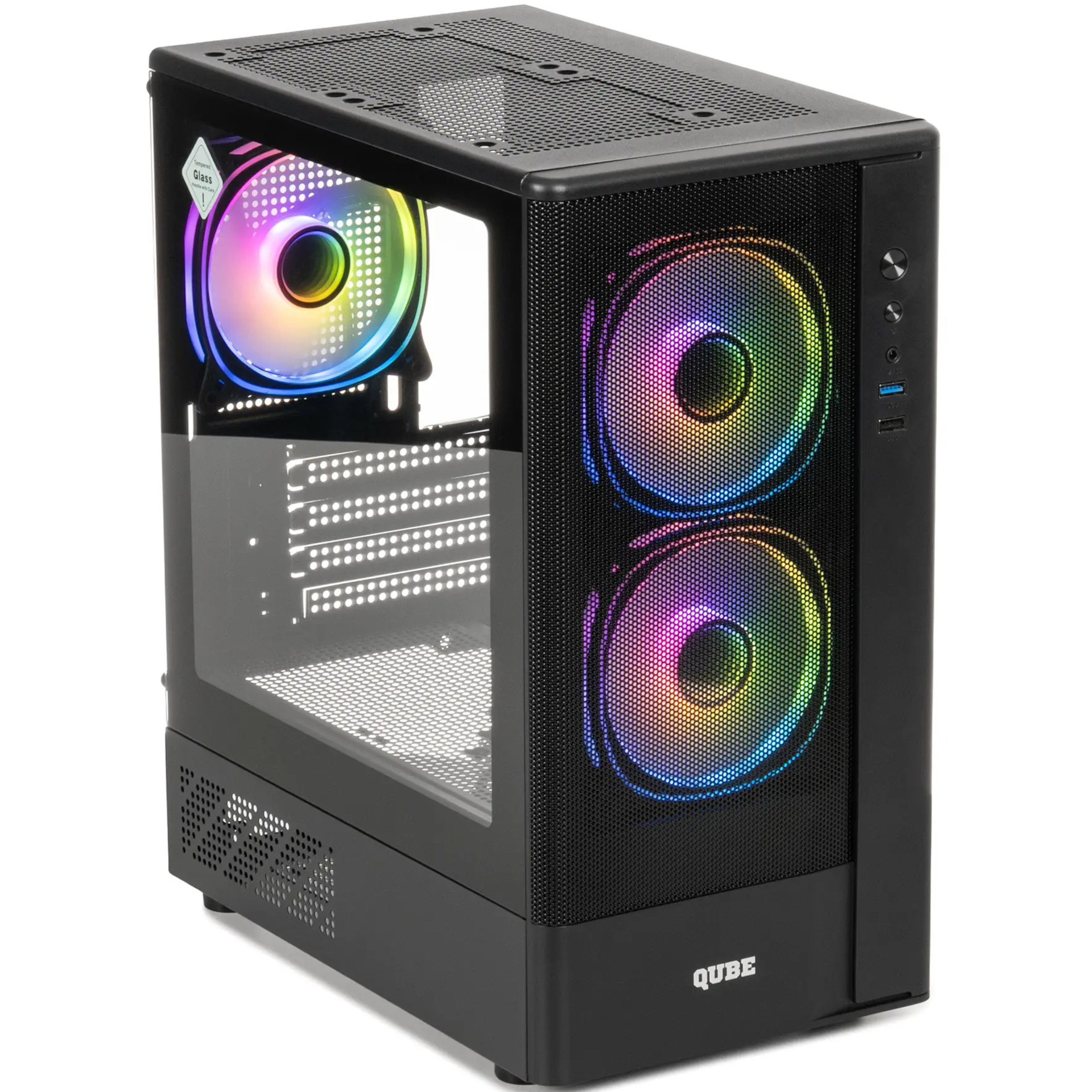 Корпус QUBE Geon ARGB Black (GEON_GBNU3)