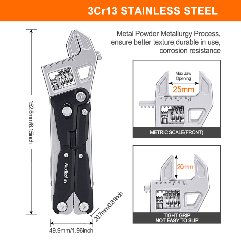 Мультитул NEXTOOL Adjustable Wrench W4 (NE20362A)