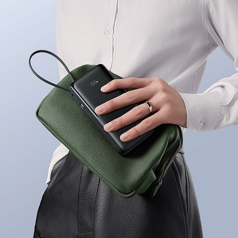 Повербанк BASEUS Bipow 2 Power Bank With USB-C Cable 20W 10000mAh Cluster Black (P10077101113-00)