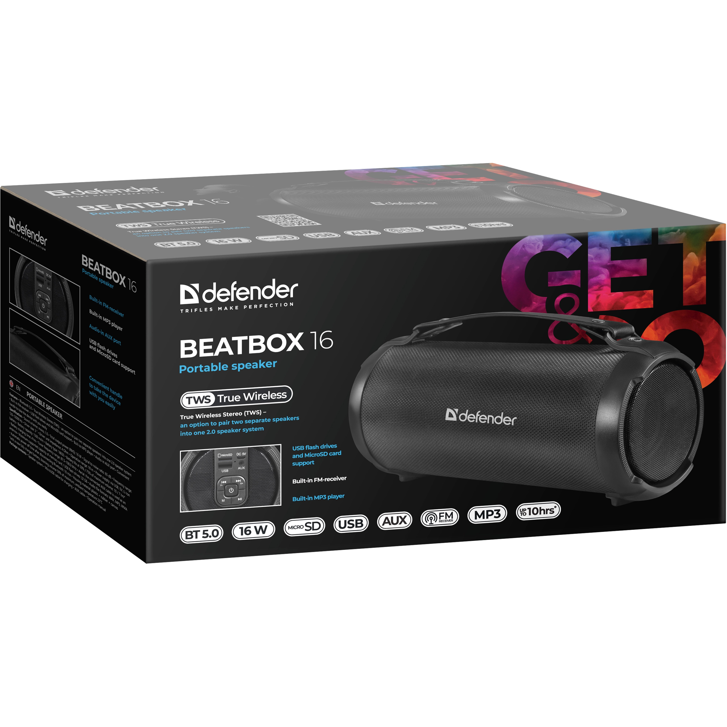 Портативная колонка DEFENDER Beatbox 16 (65216)