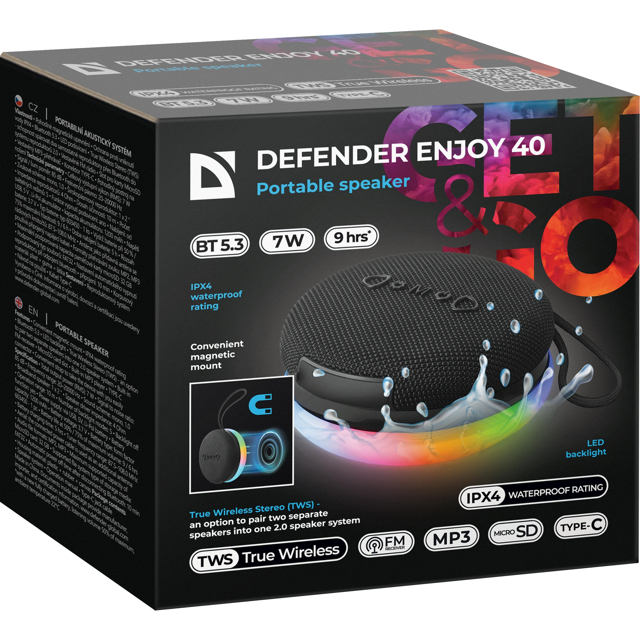 Портативная колонка DEFENDER Enjoy 40 (65141)