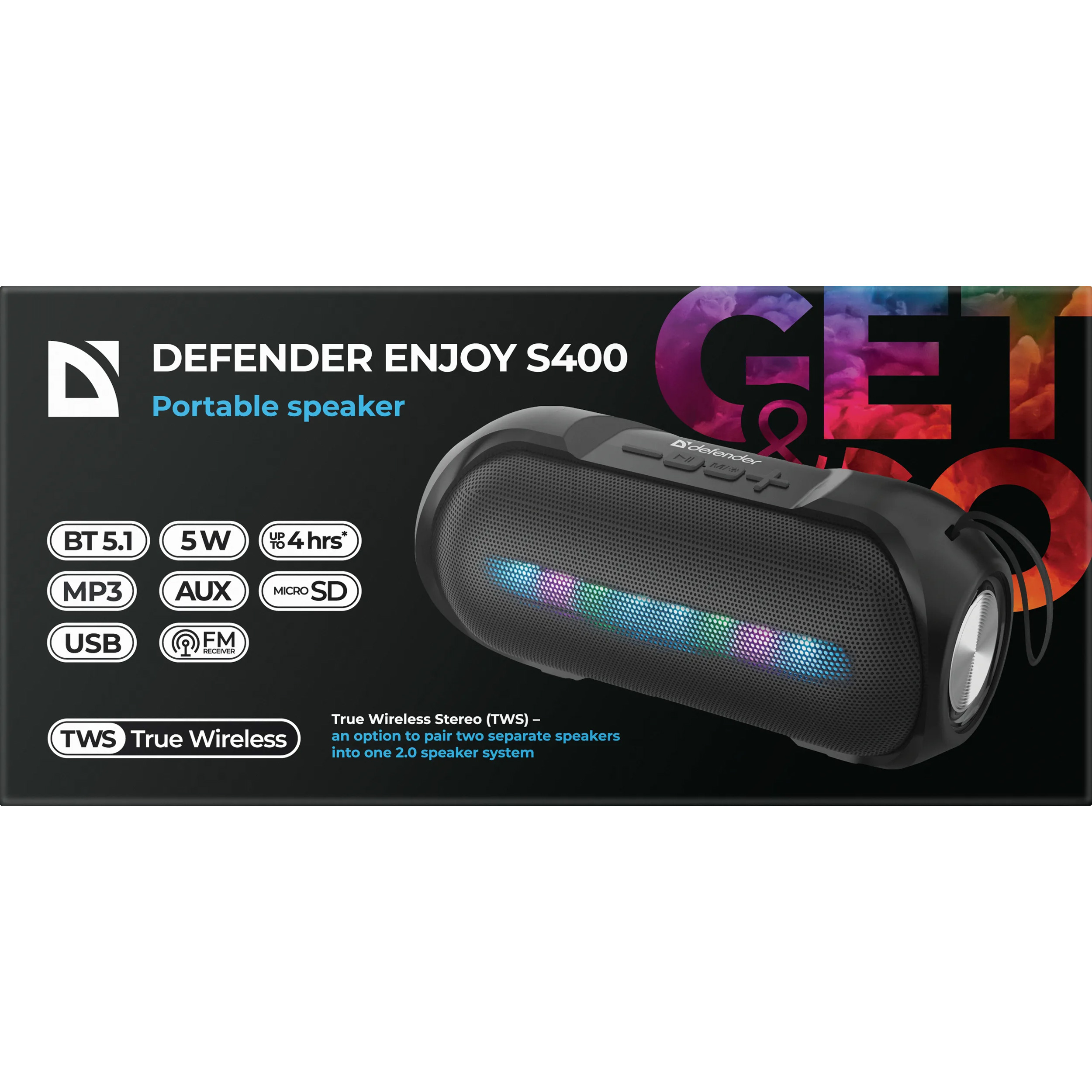 Портативна колонка DEFENDER Enjoy S400 (65399)