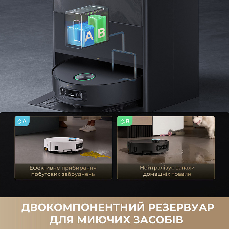 Робот-пилосос DREAME Aqua 10 Ultra Track Complete White (RLR81CE-1-WH)