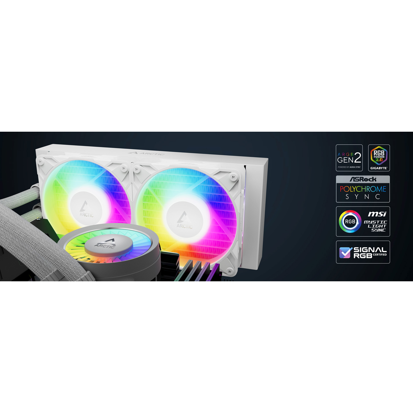 Система водяного охолодження ARCTIC Liquid Freezer III Pro 240 A-RGB White (ACFRE00186A)
