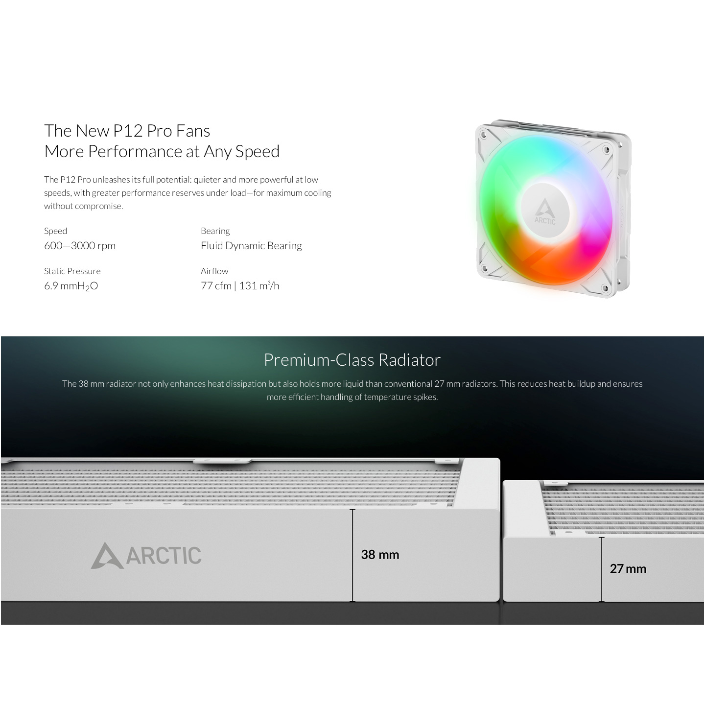 Система водяного охолодження ARCTIC Liquid Freezer III Pro 240 A-RGB White (ACFRE00186A)
