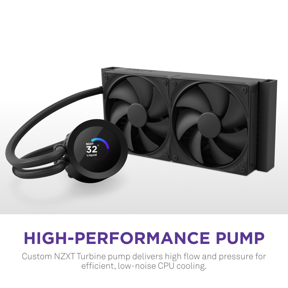 Система водяного охлаждения NZXT Kraken Plus 280 V2 Black (RL-KN280-B2)