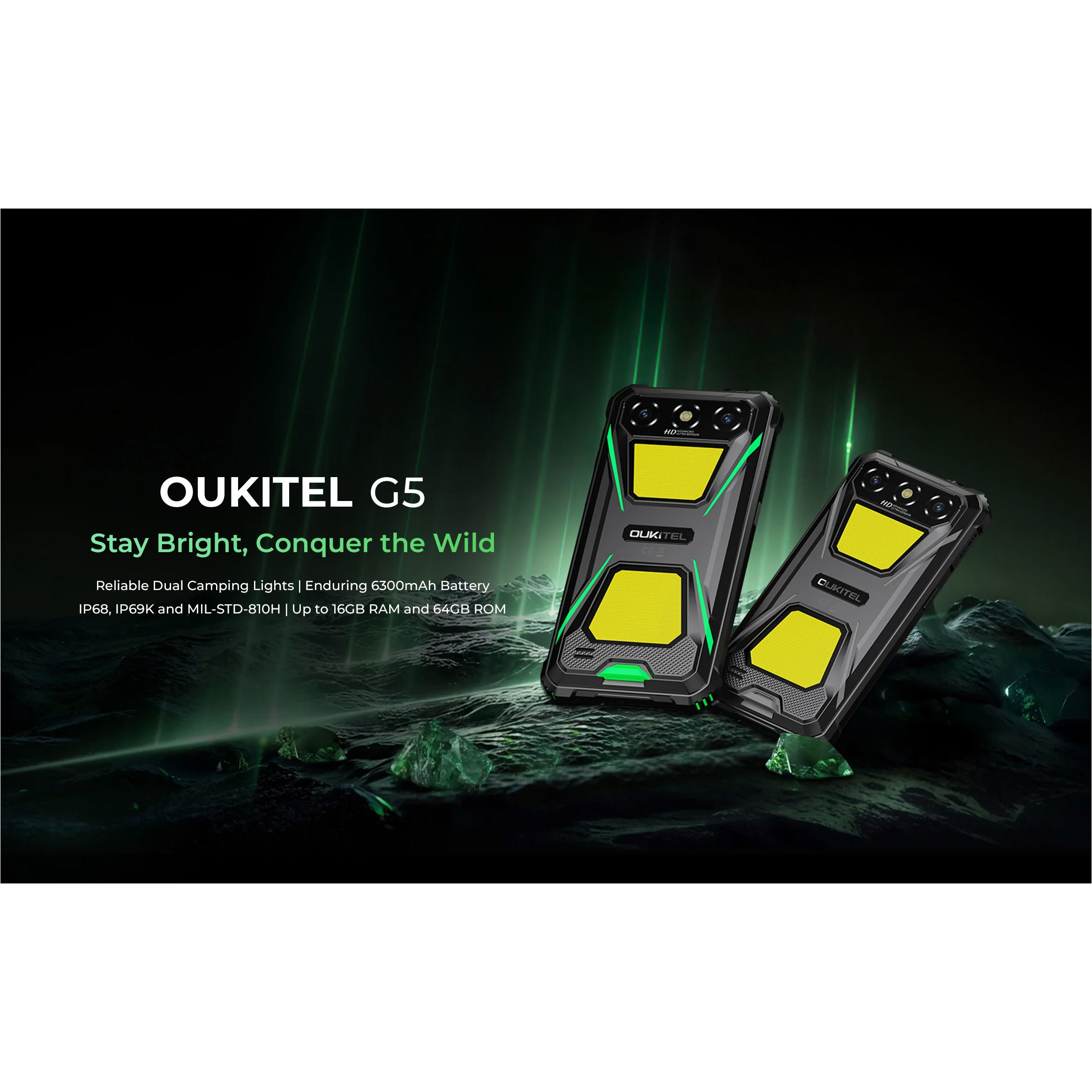 Смартфон OUKITEL G5 4/128GB Green (6941749813886)