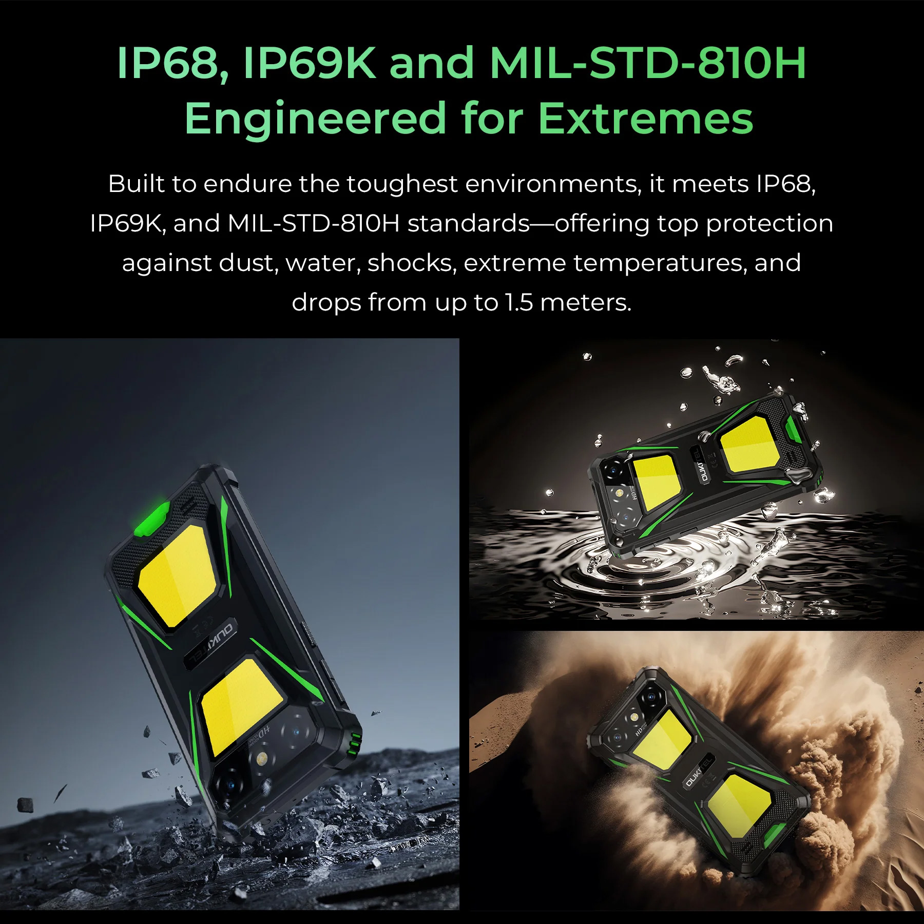 Смартфон OUKITEL G5 4/128GB Green (6941749813886)