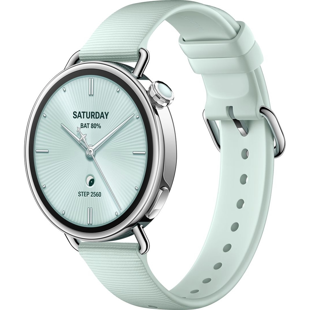 Смарт-часы XIAOMI Watch S4 Fluororubber Strap 41mm Mint Green (BHR080CGL)