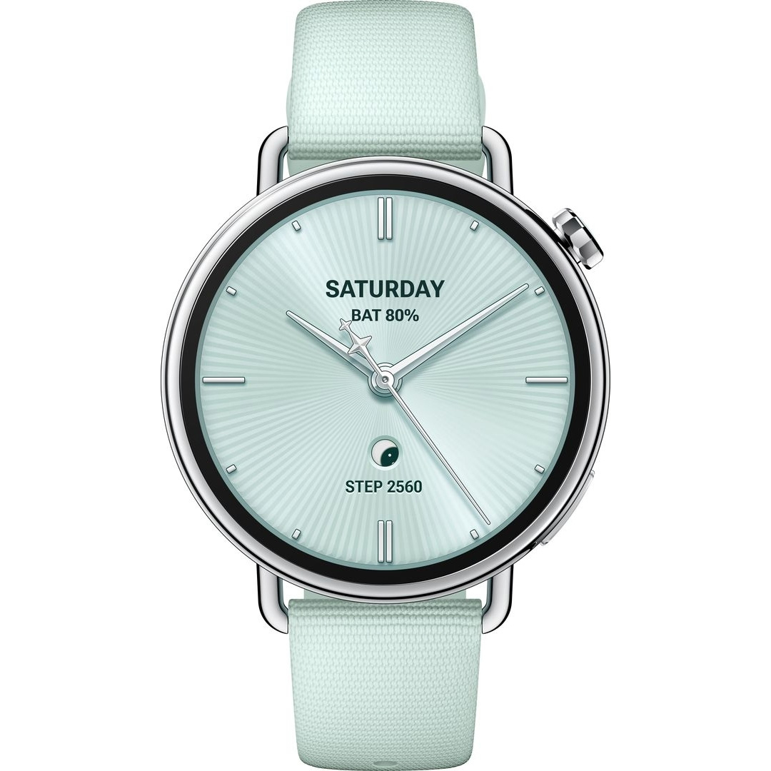 Смарт-часы XIAOMI Watch S4 Fluororubber Strap 41mm Mint Green (BHR080CGL)