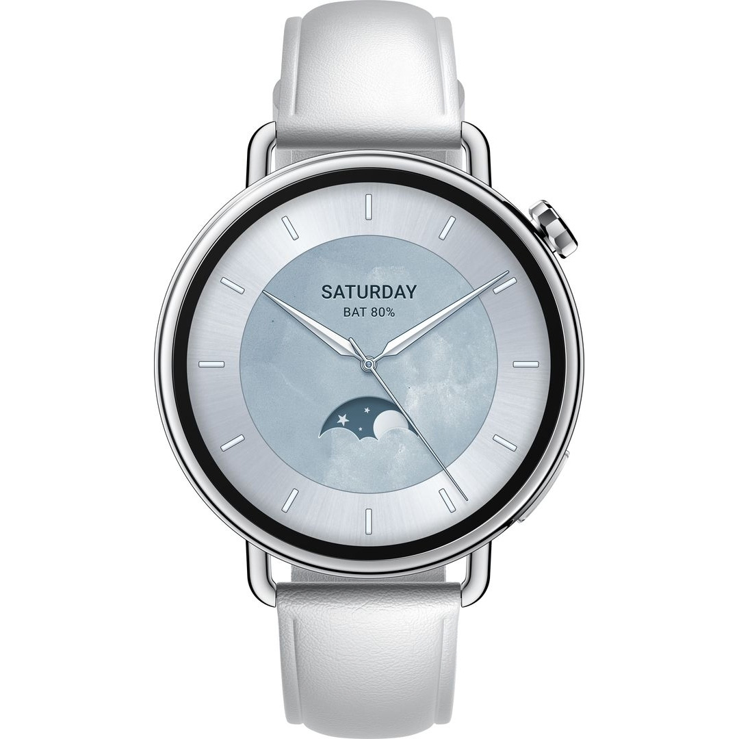 Смарт-часы XIAOMI Watch S4 Leather Strap 41mm White (BHR07VUGL)