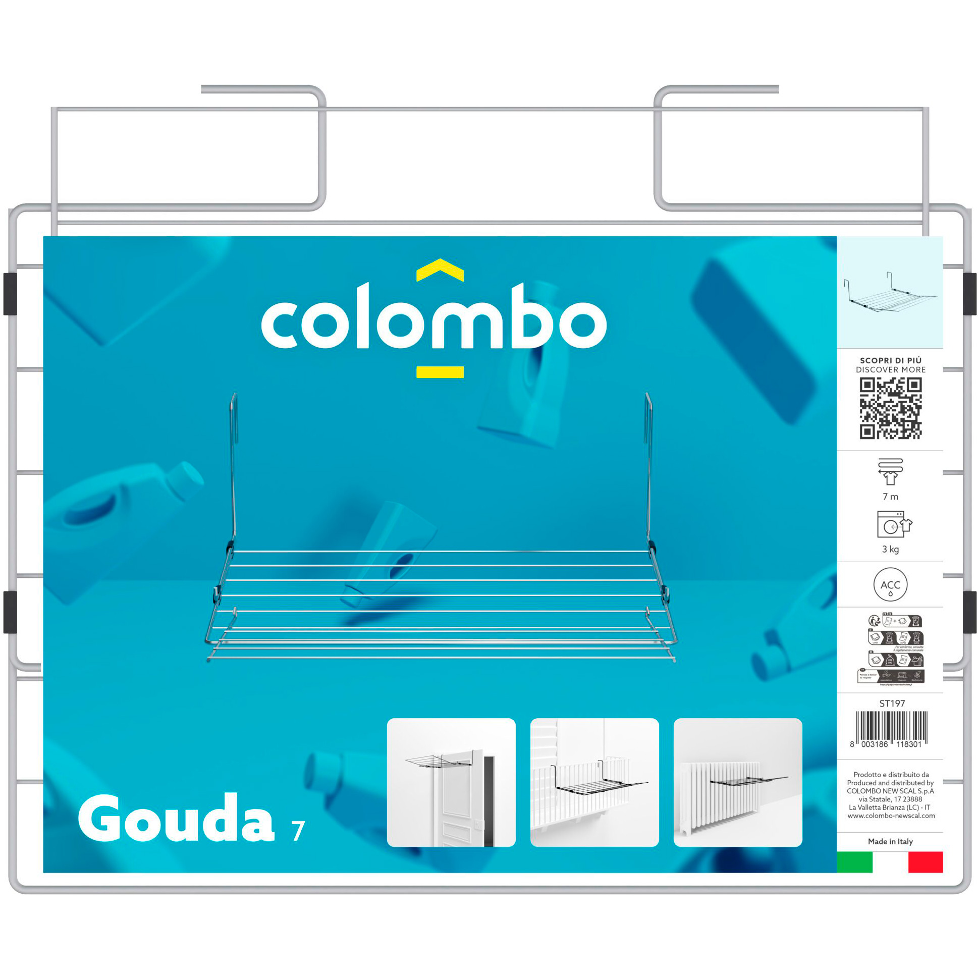 Сушарка для білизни навісна COLOMBO Gouda 7 7м (ST197)