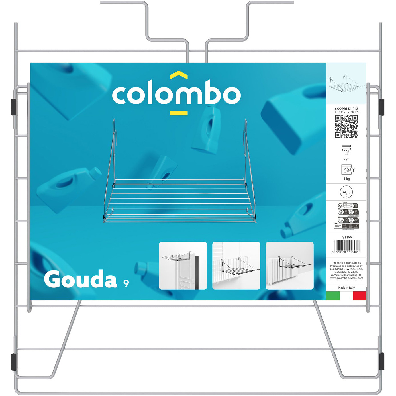 Сушарка для білизни навісна COLOMBO Gouda 9 9м (ST199)