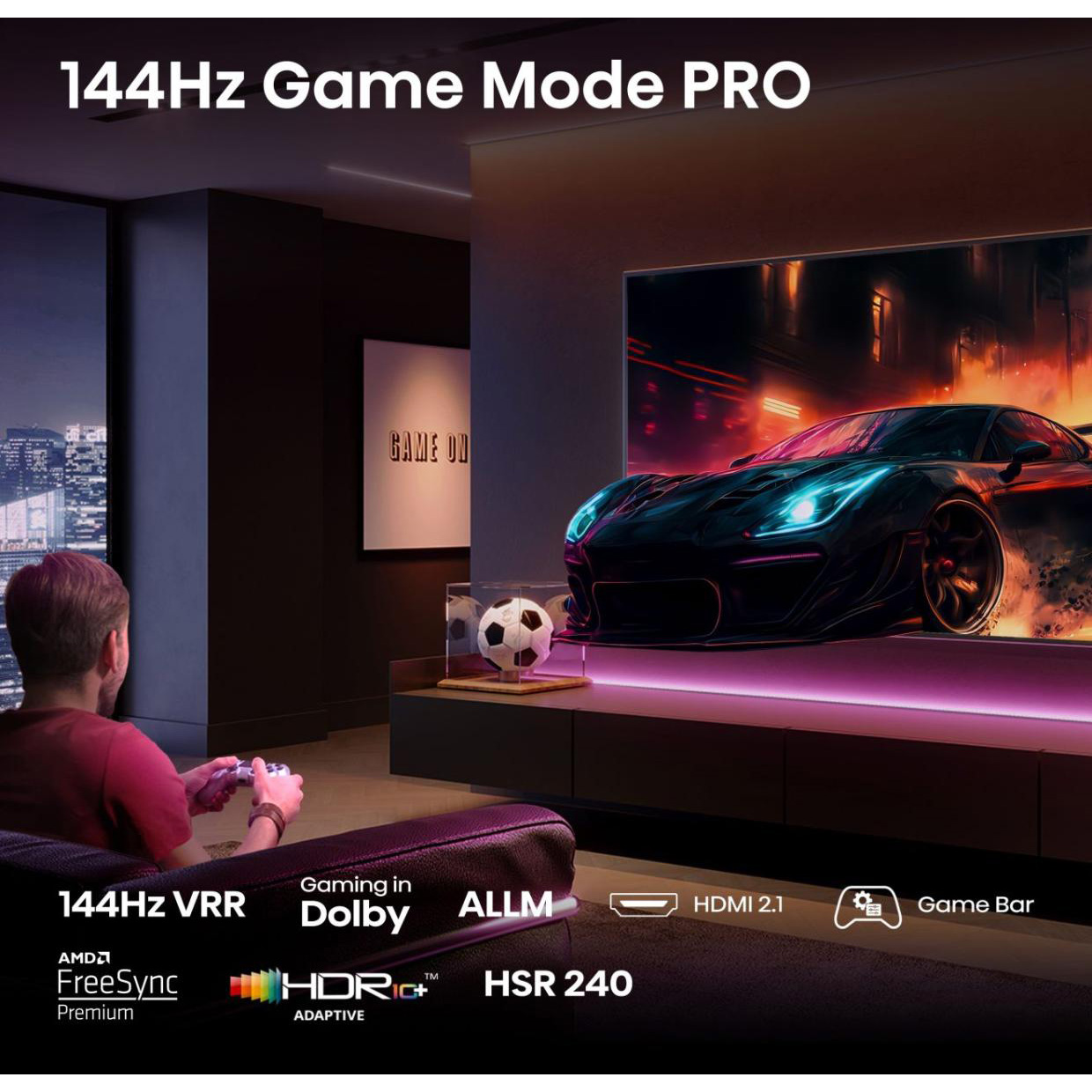 Телевизор HISENSE 43" QLED 4K 43E7Q PRO (20016932)