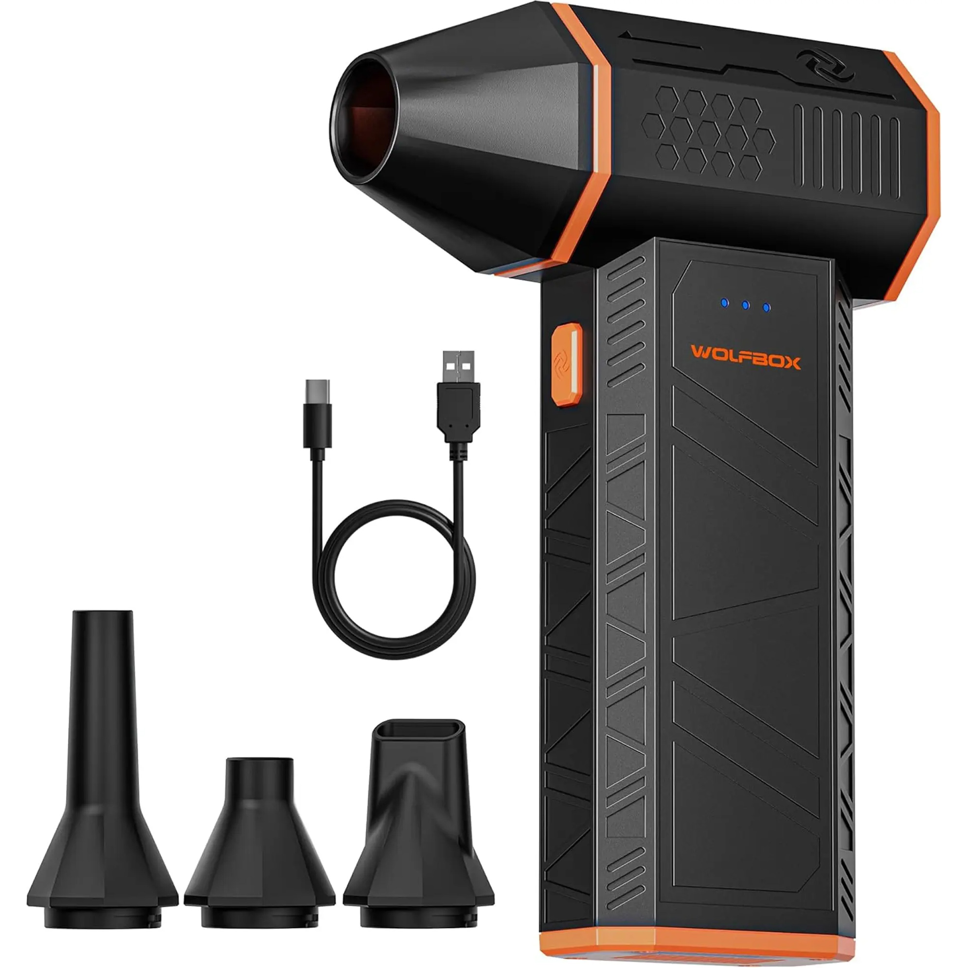 Портативний турбовентилятор WOLFBOX MegaFlow 50 Compressed Air Duster
