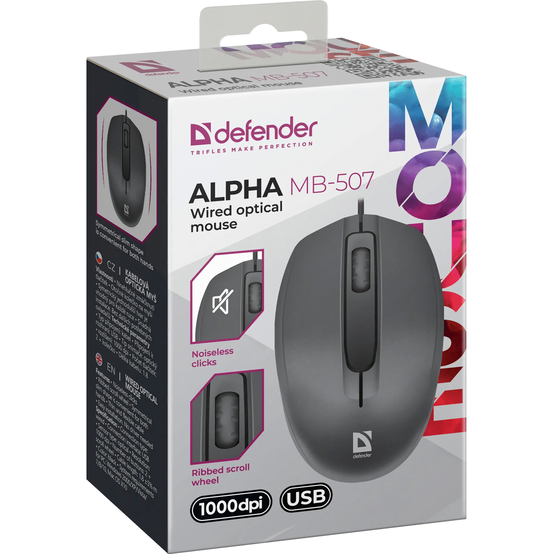 Мышь DEFENDER Alpha MB-507 Black (52507)