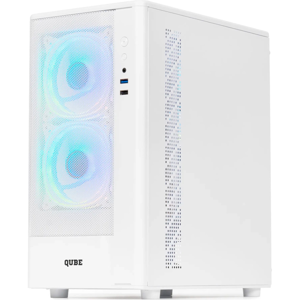 Корпус QUBE Geon ARGB White (GEON_GWNU3)
