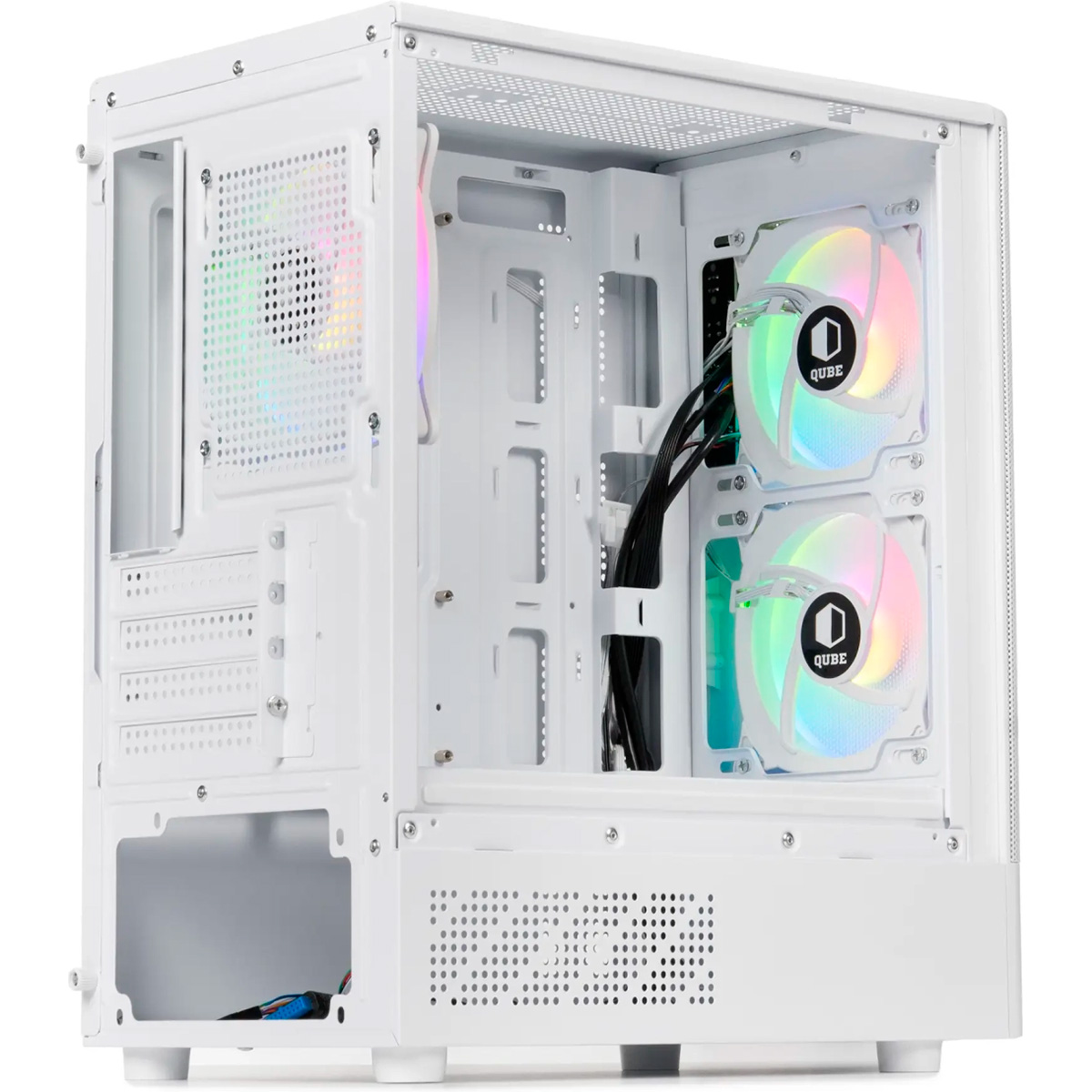 Корпус QUBE Geon ARGB White (GEON_GWNU3)