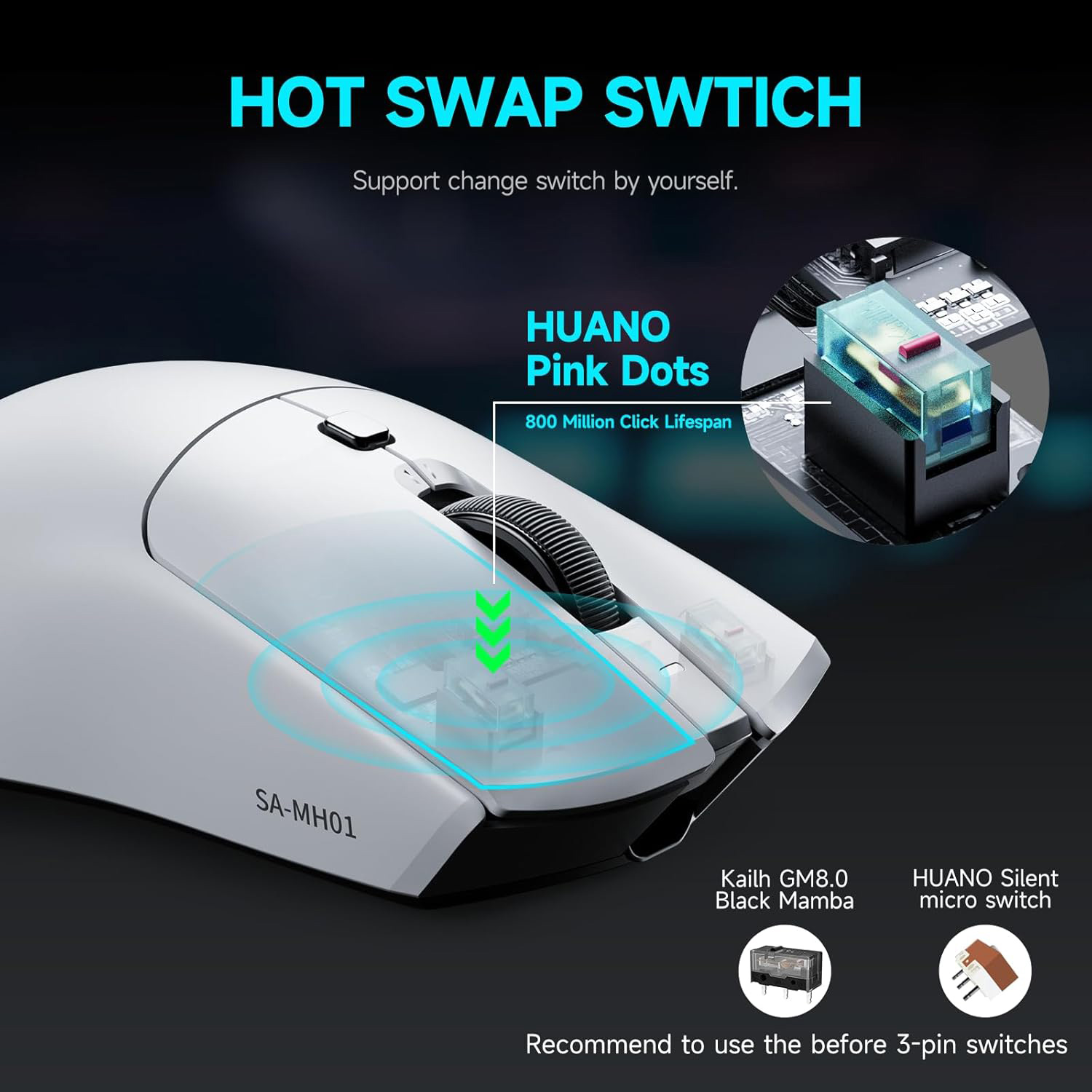 Миша RAWM MH01 White