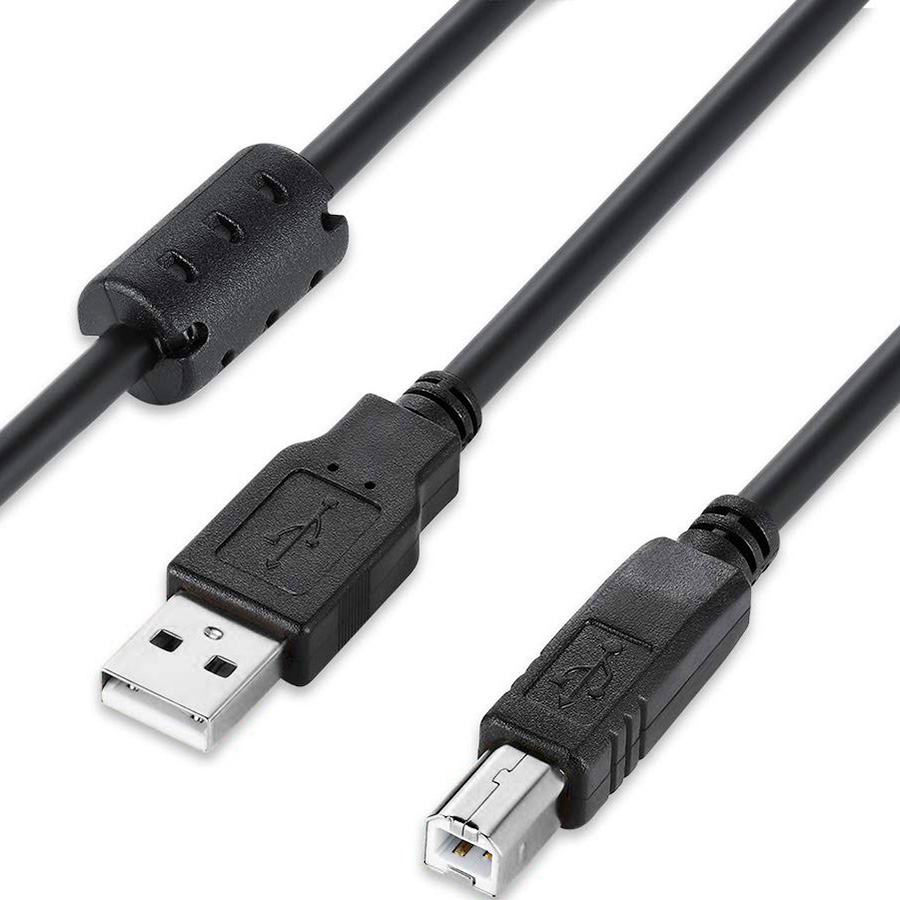 Кабель COLORWAY USB 2.0 AM/BM 2м Black (CW-CBUB072-BK)